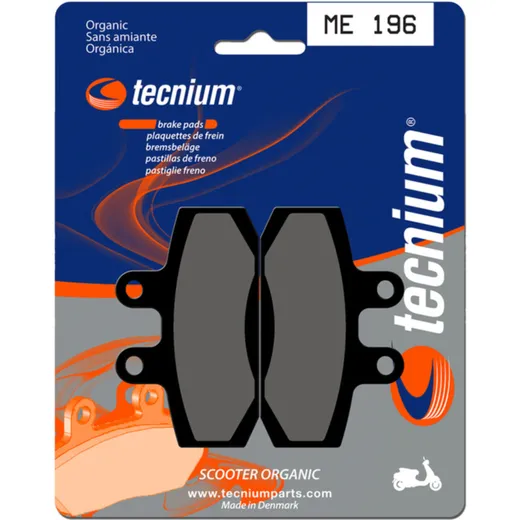 TECNIUM Scooter Organische Bremsbeläge - ME196 für Honda SJ100BALI, SJ50BALI