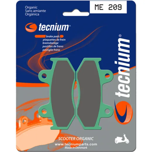 TECNIUM Scooter Organische Bremsbeläge - ME209 für Honda CH125SPACY, PS125, PS150
