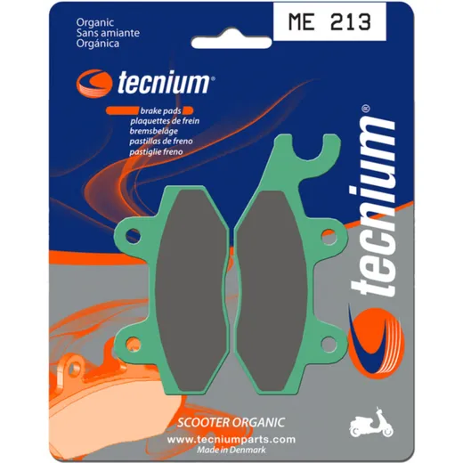 TECNIUM Scooter Organische Bremsbeläge - ME213 für Kymco, Malaguti, Daelim