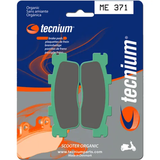 TECNIUM Scooter Organische Bremsbeläge - ME371 für Kymco DOWNTOWN/SUPERDINK125, DOWNTOWN200, PEOPLE125 Kawasaki J125