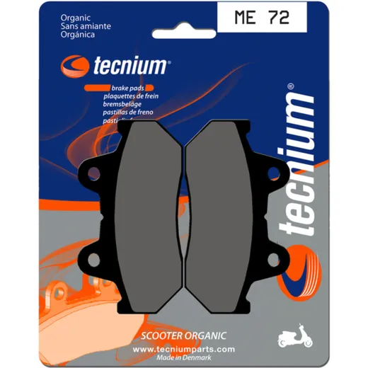 TECNIUM Scooter Organische Bremsbeläge - ME72 für Honda CB125, CBX125
