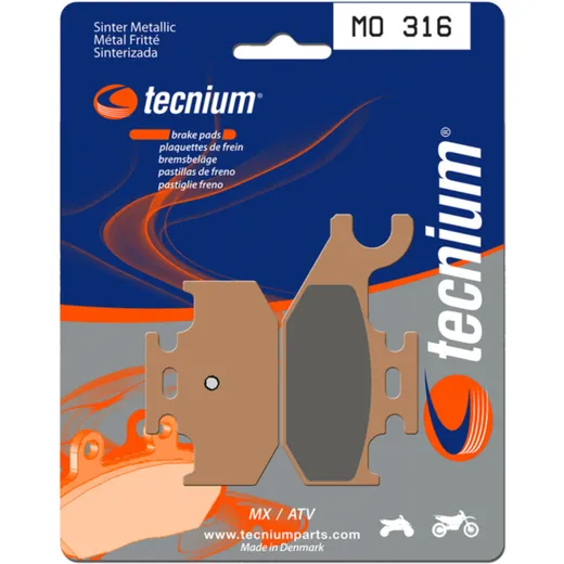 TECNIUM MX/ATV Sintermetall Bremsbeläge - MO316 für Yamaha YFM700GRIZZLY, YFM700RAPTOR
