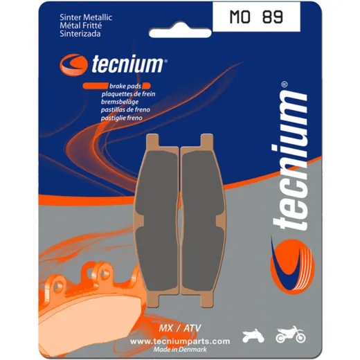 TECNIUM MX/ATV Sintermetall Bremsbeläge - MO89 für Yamaha TT-R125, YZ65, YZ80