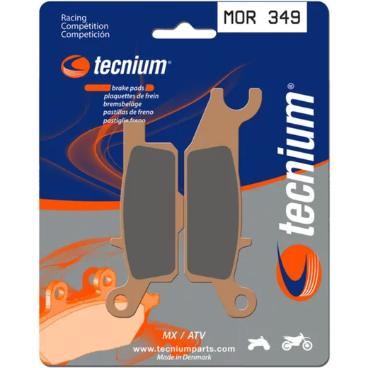 TECNIUM Racing MX/ATV Sintermetall Bremsbeläge - MOR349 für Yamaha YFM250RAPTOR, YFM550GRIZZLY, YFM700GRIZZLY
