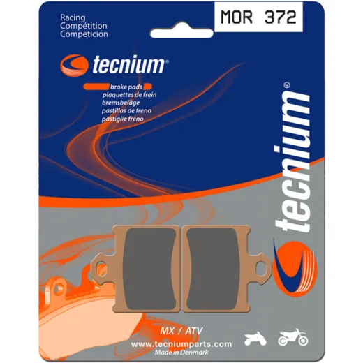TECNIUM Racing MX/ATV Sintermetall Bremsbeläge - MOR372 für KTM 85SX, FREERIDE250F, FREERIDE250R Husqvarna TC85
