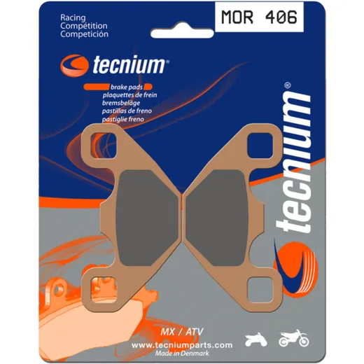TECNIUM Racing MX/ATV Sintermetall Bremsbeläge - MOR406 für Polaris RZR170