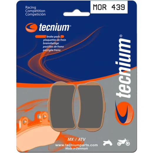 TECNIUM Racing MX/ATV Sintermetall Bremsbeläge - MOR439 für GAS GAS TXT125, TXT250, TXT300 Montesa COTA4RT260