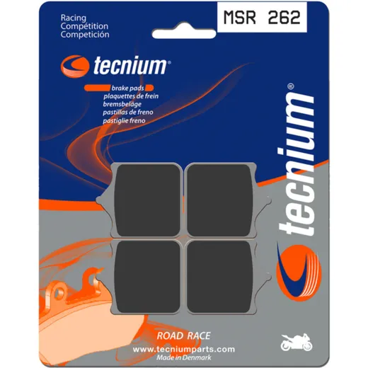 TECNIUM Professional Racing Sintermetall Bremsbeläge - MSR262 für Benelli, Ducati, KTM