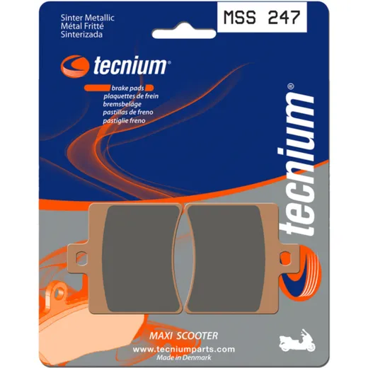 TECNIUM Maxi Scooter Sintermetall Bremsbeläge - MSS247 für Aprilia, Malaguti, Derbi