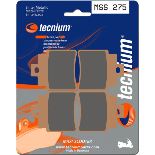 TECNIUM Maxi Scooter Sintermetall Bremsbeläge - MSS275 für SYM GTS300EFI4T, GTS300I4T Kymco GRANDDINK250