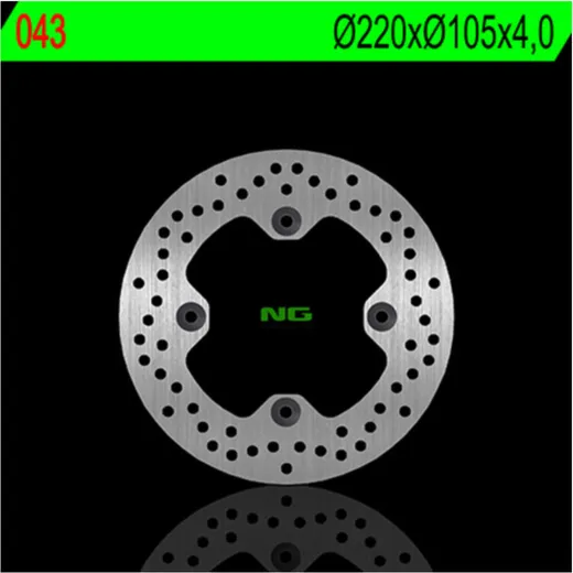 NG BRAKES Bremsscheibe starr - 043 für Honda, Malaguti, Suzuki