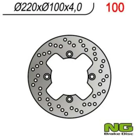 NG BRAKES Bremsscheibe starr - 100 für Kawasaki ER-6F, ER-6N, KSF250MOJAVE