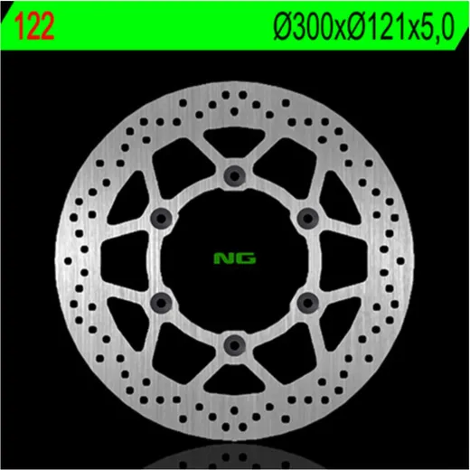 NG BRAKES Bremsscheibe starr - 122 für Suzuki DR650, DR800
