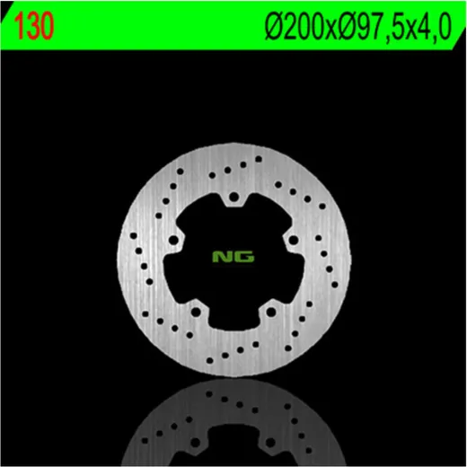 NG BRAKES Bremsscheibe starr - 130 für Piaggio HEXAGON1254T, SFERA125, SFERA50 Malaguti CENTRO50