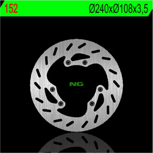 NG BRAKES Bremsscheibe starr - 152 für Peugeot XP6502T, XP6502TSM