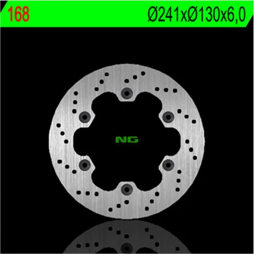 NG BRAKES Bremsscheibe starr - 168 für Kawasaki GPX600