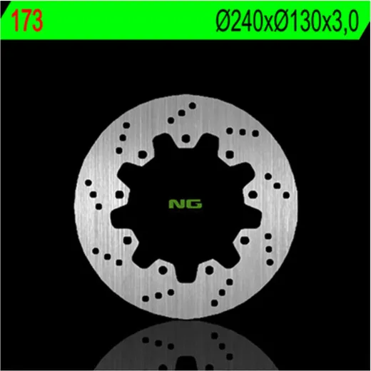 NG BRAKES Bremsscheibe starr - 173 für Kawasaki KDX200, KLR250, KMX200