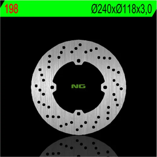 NG BRAKES Bremsscheibe starr - 198 für Honda CR125R
