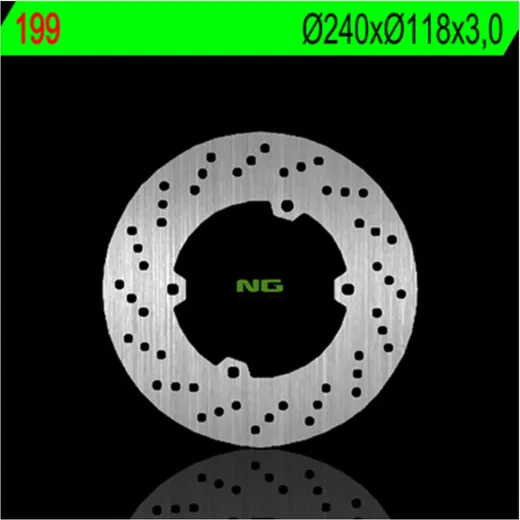 NG BRAKES Bremsscheibe starr - 199 für Honda CR125R
