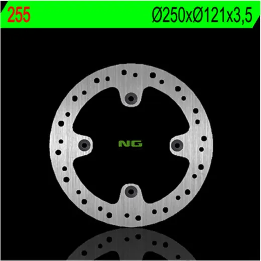 NG BRAKES Bremsscheibe starr - 255 für Suzuki DR350