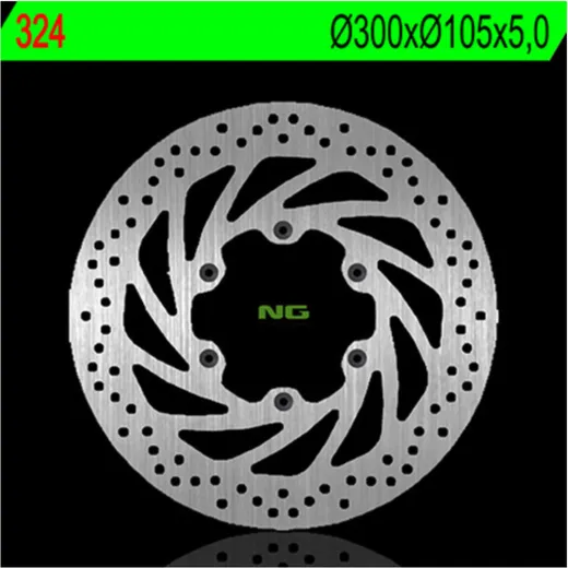 NG BRAKES Bremsscheibe starr - 324 für BMW F650, F650CSSCARVER, F650GS Aprilia ETX350, ETX600, PEGASO125