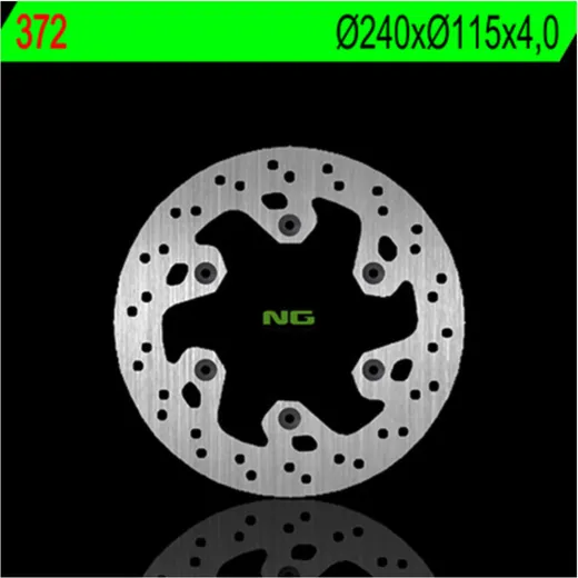 NG BRAKES Bremsscheibe starr - 372 für Yamaha WR125, WR250, WR400F