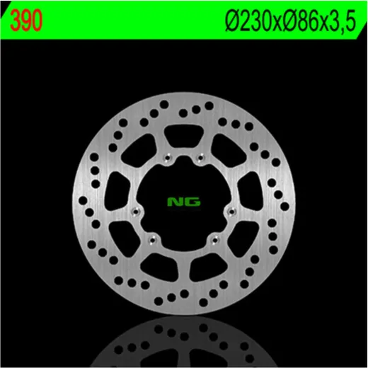 NG BRAKES Bremsscheibe starr - 390 für Yamaha DT125, TT350, TT600