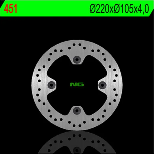 NG BRAKES Bremsscheibe starr - 451 für Honda NES125@AROBASE, PS125, SES125DYLAN