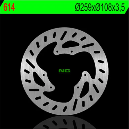 NG BRAKES Bremsscheibe starr - 614 für Malaguti, MBK, Yamaha