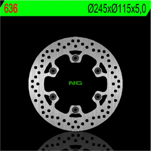 NG BRAKES Bremsscheibe starr - 636 für Ducati, Yamaha, Laverda