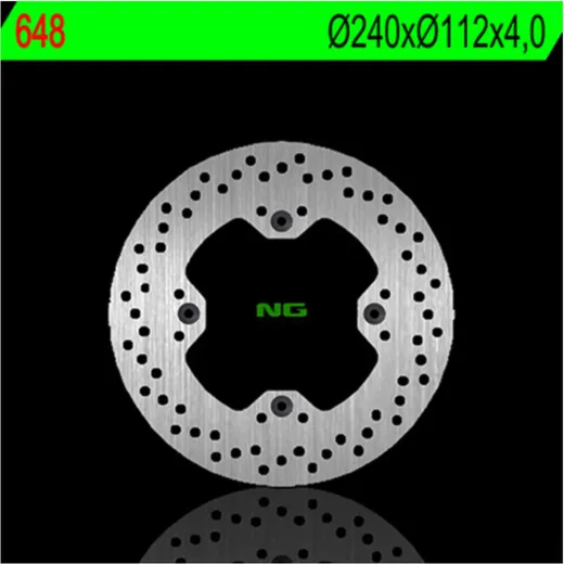 NG BRAKES Bremsscheibe starr - 648 für Husqvarna TC450