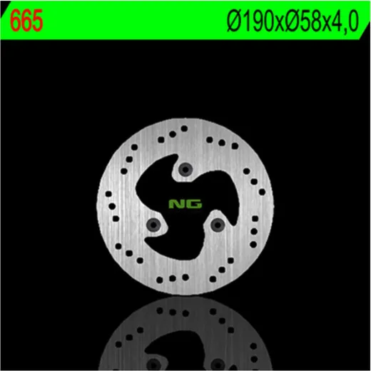 NG BRAKES Bremsscheibe starr - 665 für Benelli, Malaguti, Beta