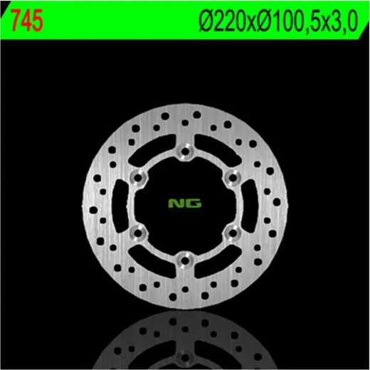 NG BRAKES Bremsscheibe starr - 745 für Suzuki RM85 Yamaha YZ80