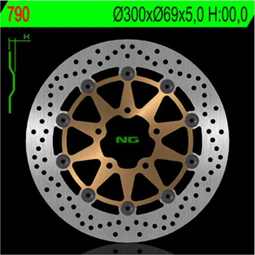 NG BRAKES Bremsscheibe schwimmend - 790 für Suzuki GSX-R1000, GSX-R600, GSX-R750