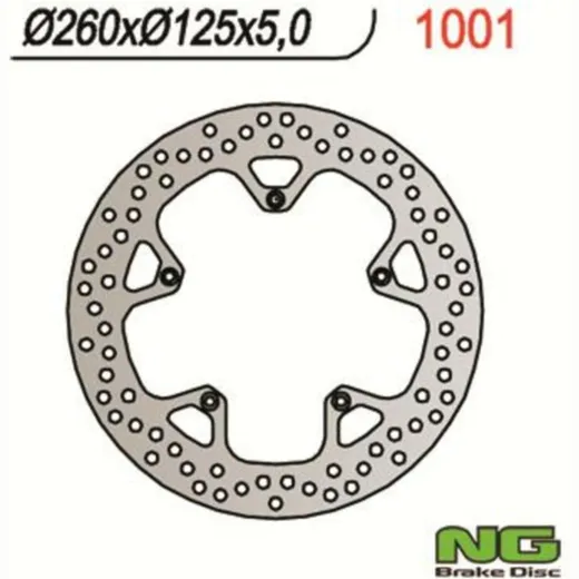 NG BRAKES Bremsscheibe starr - 1001 für Piaggio, Gilera, Aprilia