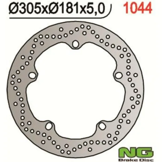 NG BRAKES Bremsscheibe starr - 1044 für BMW F750GS, F800S, F800ST