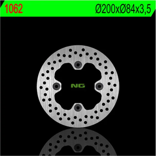 NG BRAKES Fix Brake Disc - 1062 for Kawasaki KVF650BRUTEFORCE, KVF700PRAIRIE, KVF750BRUTEFORCE