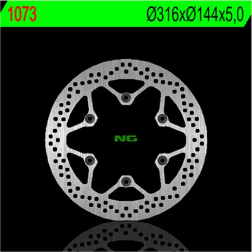 NG BRAKES Bremsscheibe starr - 1073 für Honda ST1100PANEUROPEAN, VT1100C Kymco VENOX250