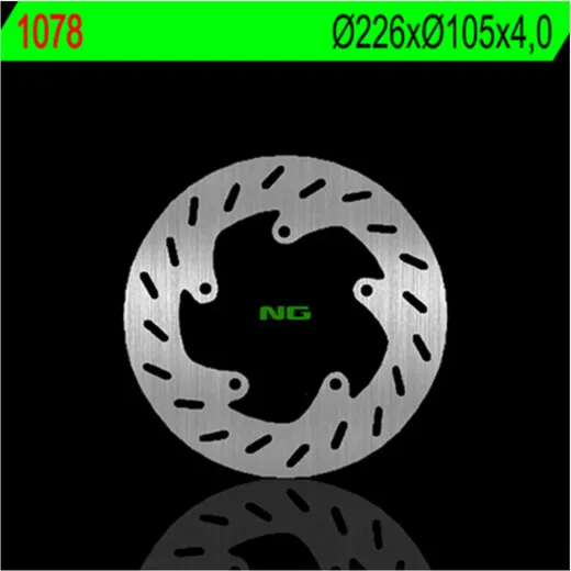 NG BRAKES Bremsscheibe starr - 1078 für Peugeot LOOXOR502T