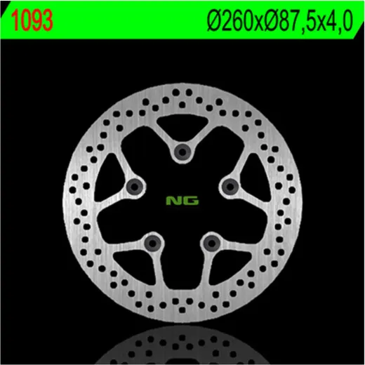 NG BRAKES Bremsscheibe starr - 1093 für Kymco AGILITY125, AGILITY150, AGILITY200