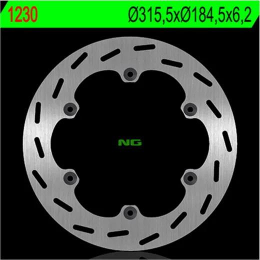 NG BRAKES Bremsscheibe starr - 1230 für Honda CTX1300, GL1500GOLDWING, ST1100PANEUROPEAN