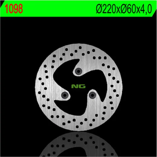 NG BRAKES Bremsscheibe starr - 1586 für Honda CR125R, CR250R