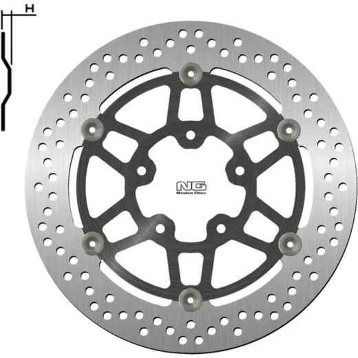 NG BRAKES Bremsscheibe schwimmend - 1000G für Suzuki GSF650BANDIT, GSX600, GSX750