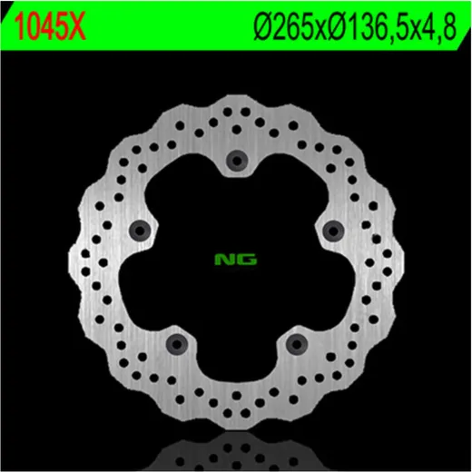 NG BRAKES Petal Bremsscheibe starr - 1045X für BMW F700GS, F750GS, F800GS