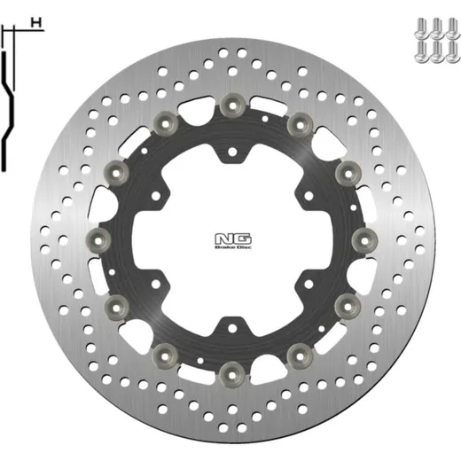 NG BRAKES Bremsscheibe schwimmend - 1137G für BMW K1100LT, K1100RS, K1