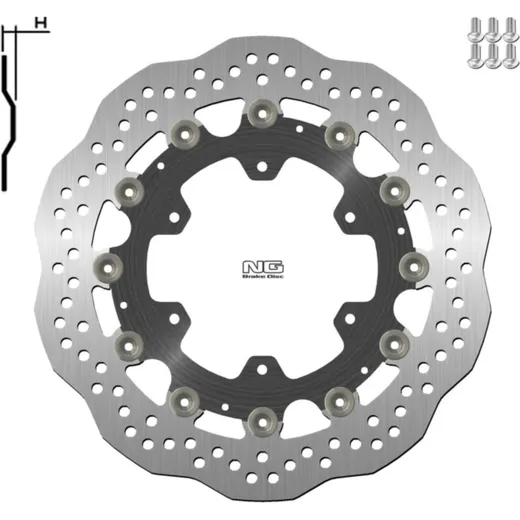 NG BRAKES Petal Bremsscheibe schwimmend - 1137XG für BMW K1100LT, K1100RS, K1