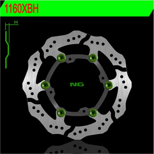 NG BRAKES Petal Bremsscheibe schwimmend - 1160XBH für Suzuki RM-Z250, RM-Z450