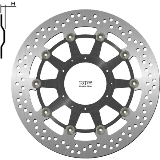 NG BRAKES Bremsscheibe schwimmend - 1446G für Honda XL1000V