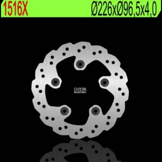 NG BRAKES Petal Bremsscheibe starr - 1516X für SYM HD21254T, HD2200EFI4T