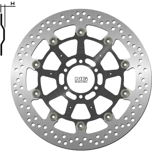 NG BRAKES Bremsscheibe schwimmend - 1538G für BMW HP4, HP4RACE, K1600GT